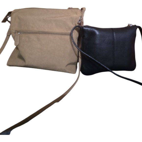 🔥Resellers BUNDLE🔥Chic NWO Calvin Klein Black Crossbody and Tan Crossbody Bags - Picture 2 of 5